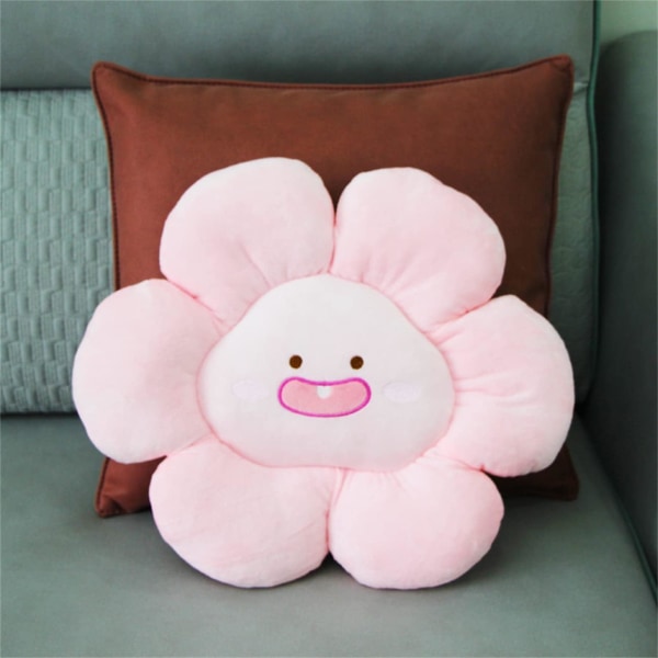 Plush Smiley Solsikke Pute Smiley Pute Nap Pute Pute C