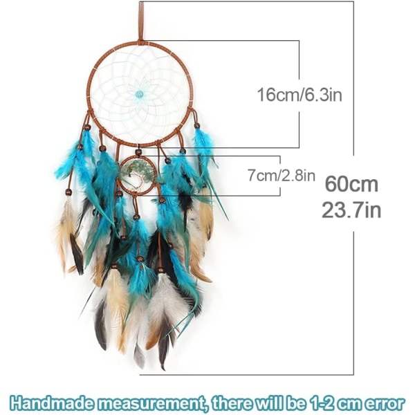 Dream Catcher Barnerom Innredning Håndlaget Lysende Dream Catcher Fea