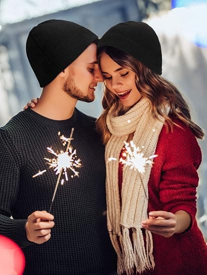 6-pack Vintermössa med Skalle Mäns Varm Polarfleece Beanie