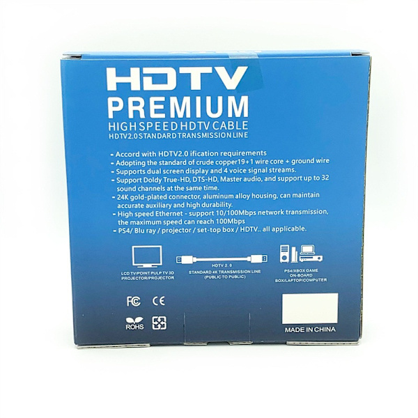 HDMI HD-kabel hdmi2.0 version 1.5m hdmi4K*2K för set-top box, dator