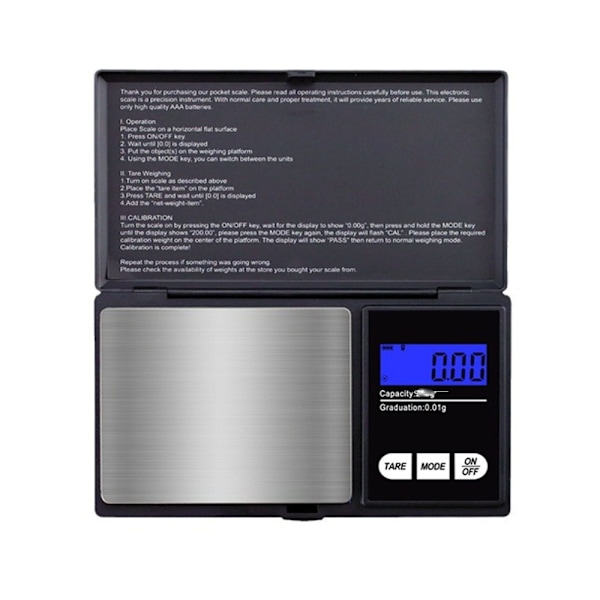 Digital Pocket Weight Scale, Digital Gram Scale, Jewelry Scale, Food Scale, Medicine Scale, Kitchen Scale, Small Pocket