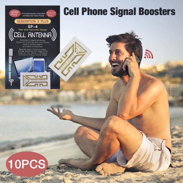 10-pak med mobiltelefon signal booster klistermærker Computer ekstern