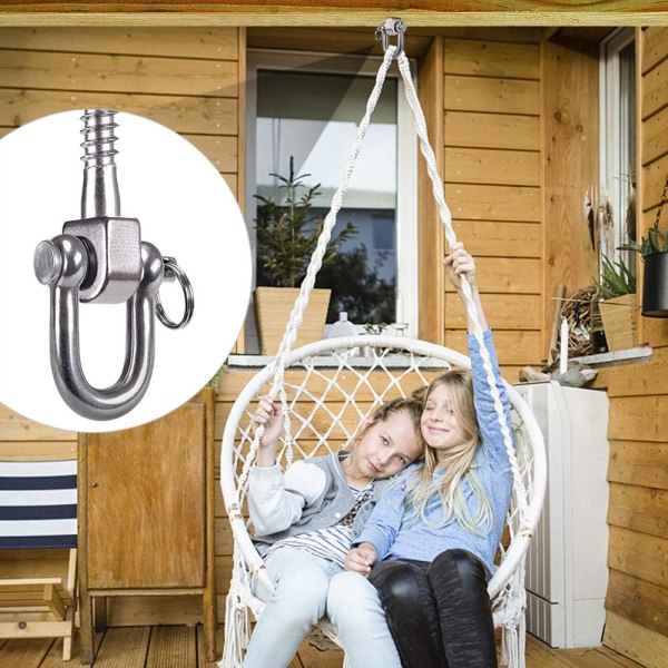 2-pack 180° Svängkrok, SUS304 Rostfritt Stål, 800 kg Kapacitet