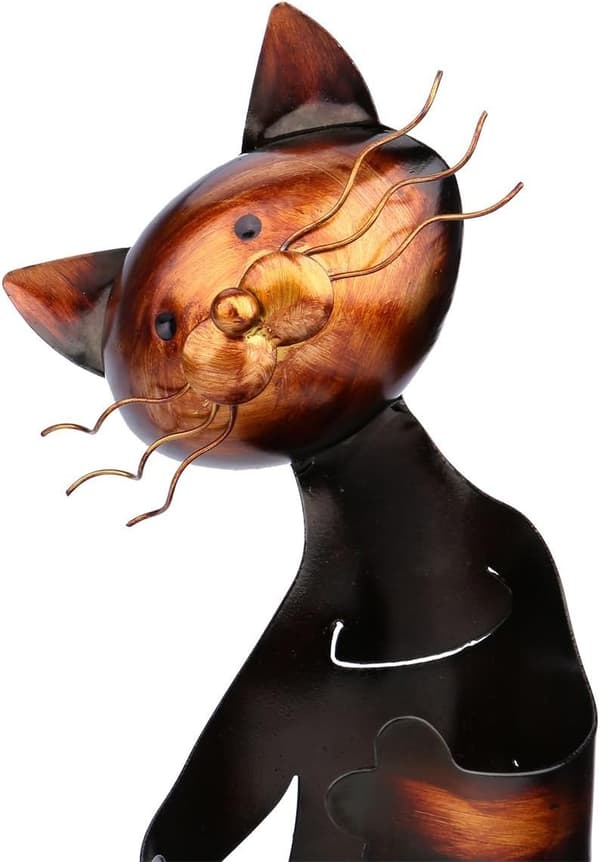 Katt Hjemmeinnredning Metall Vin Flaskeholder