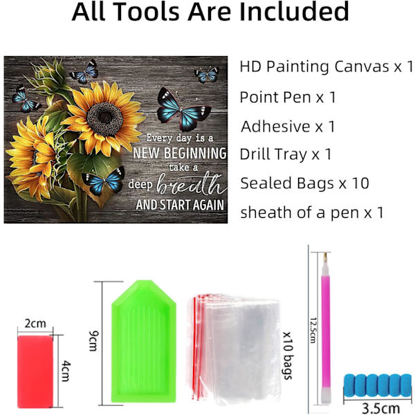 Diamantmålning Kit för Vuxna, 12x16 Tum DIY Måla efter Nummer