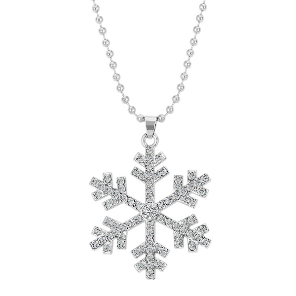 Fryst Snöflinga Julhänge Halsband