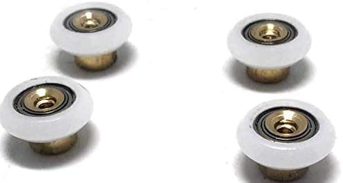 4 st Duschdörr Rullersättning 7/8\" Badrum Pot Glas Slidi