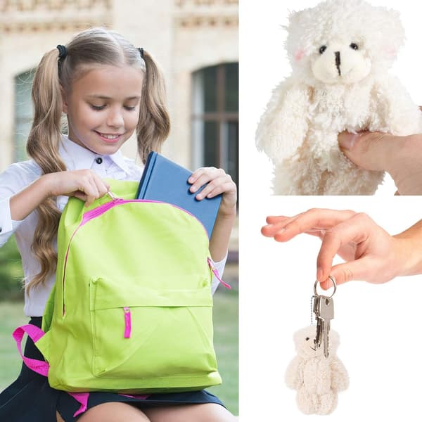 8 stycken Mini Teddybjörn Liten Björndjur Leksak Liten Björndock Sof