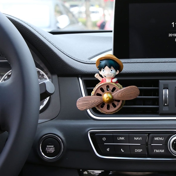 Car Air Freshener - Monkey D Luffy Automotive Roterande Propeller