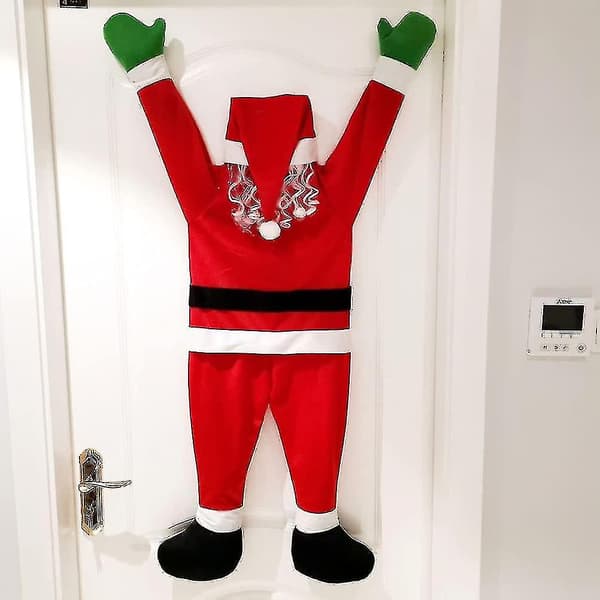 Flanell Tomte Klättrande Väggdekoration Heminredning C DXGHC