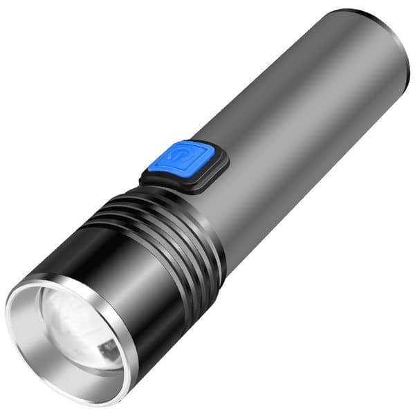 Multifunksjons 365nm USB LED lommelykt mørkerød på deteriora