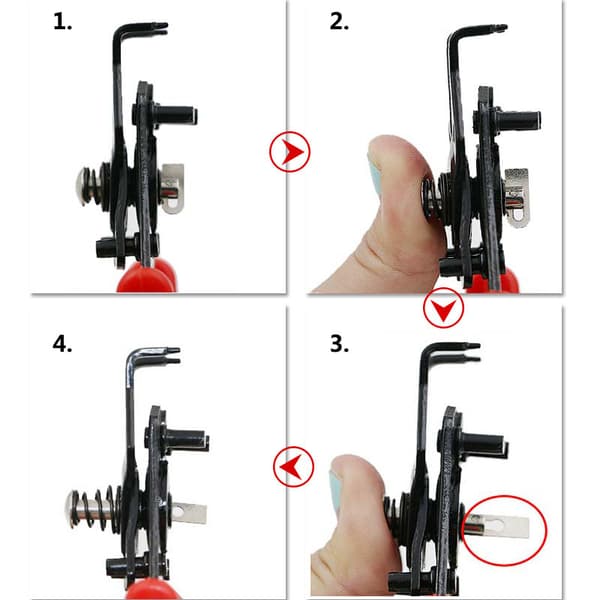 4 i 1 Udskiftelige Circlip-Tang Multifunktionel Tang Exte