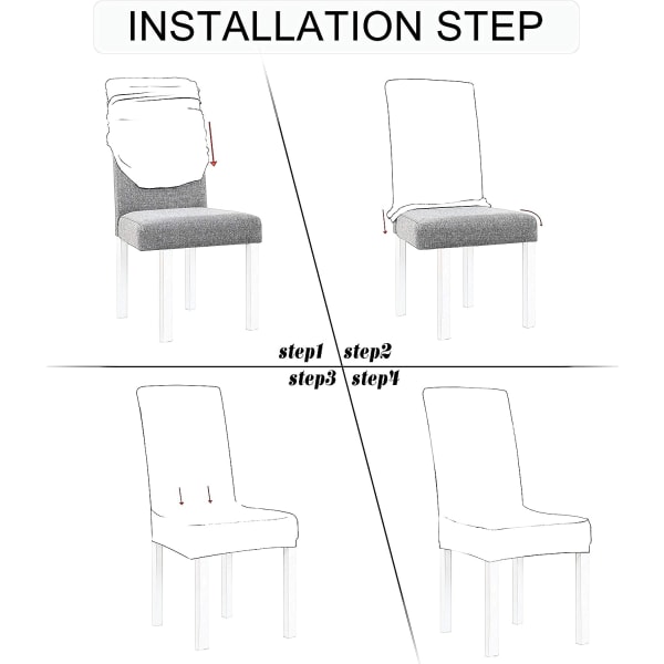 2 stk Elastiske Stolksedekker Engros Strikket Stolksedekke Solid Farge