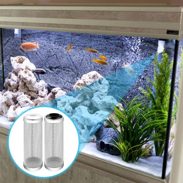 4 stycken 16mm Akvarium Filter Skydd, Akvarium Nätfilter Pro DXGHC