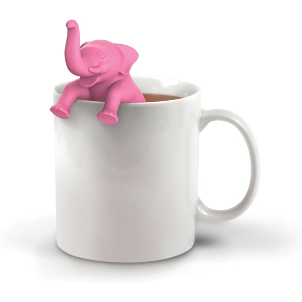 Stor bryg elefant silikone te-infuser