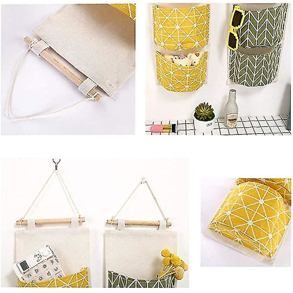 Dewenwils 3st Sac De Rangement Suspendu Mignon En Tissu De L DXGHC