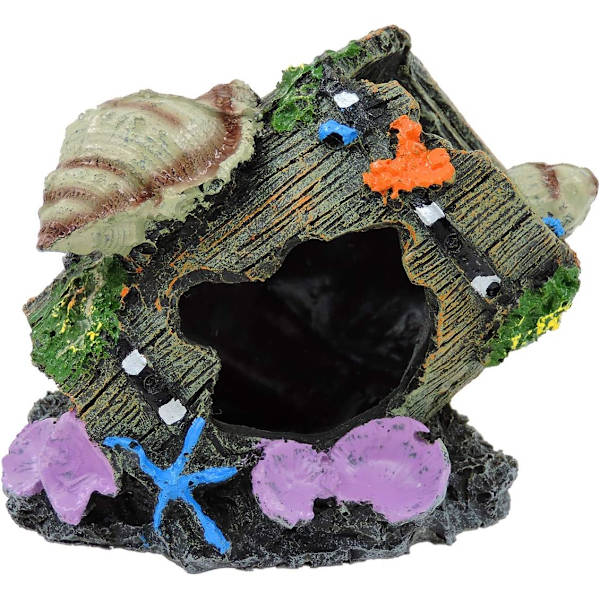 Akvarium Hule Dekoration, Akvarium Brudt Tønde Hule Dekoration, Fisk DXGHC