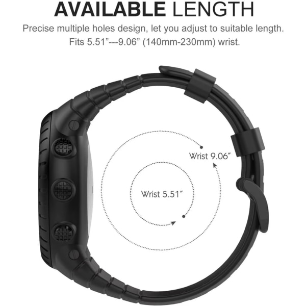 Armband Kompatibel med Suunto Core, Klassiskt Ersättningsband Mjukt