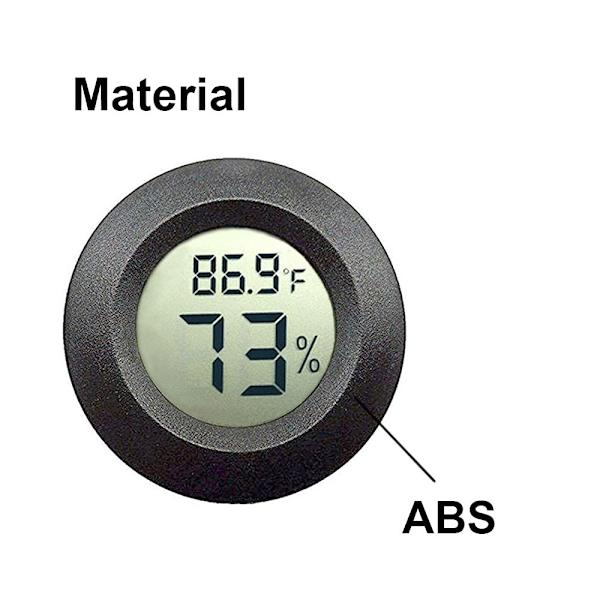 2-pack Mini Hygrometer Termometer Digital LCD Skärm Inomhus/Utomhus