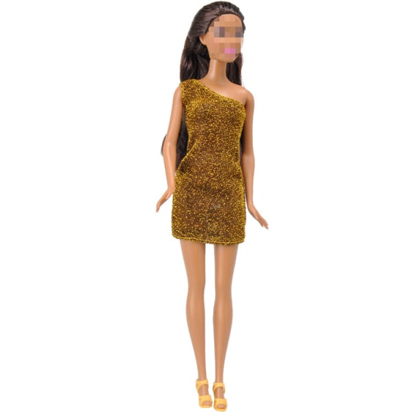 5 delar Barbie Kläder Accessoarer Docka Bröllopsklänning Princes