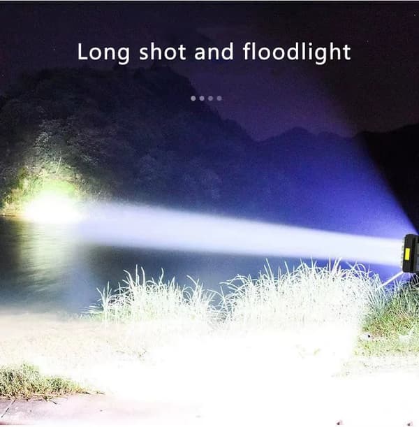Mini Solcelle Håndholdt LED Lommelykt USB Lader Bygg for Utendørs Camping