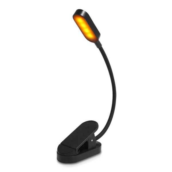 Leselys 9 LED Leselampe Klipslampe USB Oppladbart 3 Farger