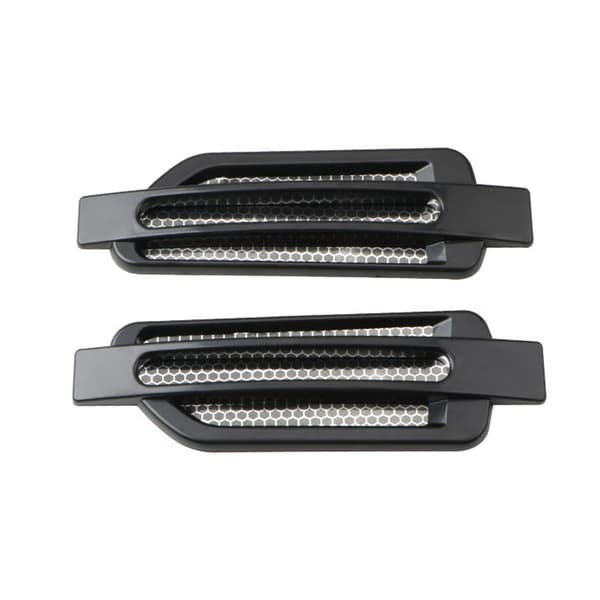 2x Elektropläterade Bil Luftflödes Fender Sida Nät Ventilation Dekoration