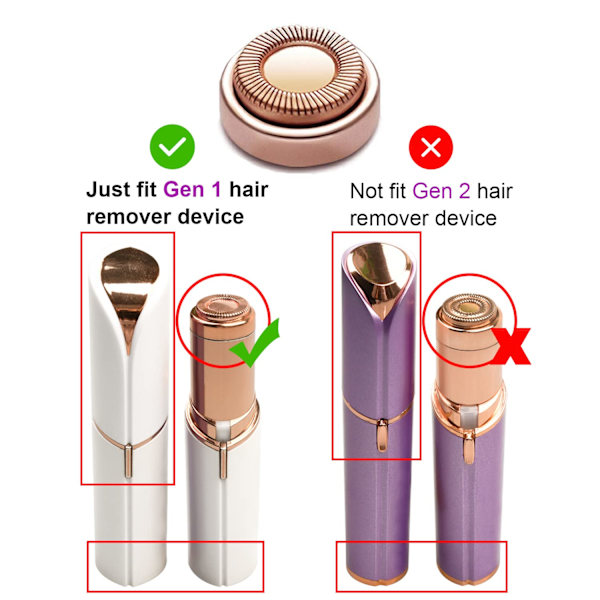 Reservehoveder til Flawless Finishing Touch til fjernelse af ansigtshår
