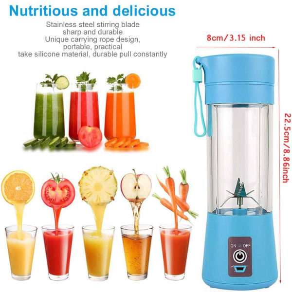 Kannettava Blenderi Tuoremehu Blenderi Smoothie Blenderi USB Lataus