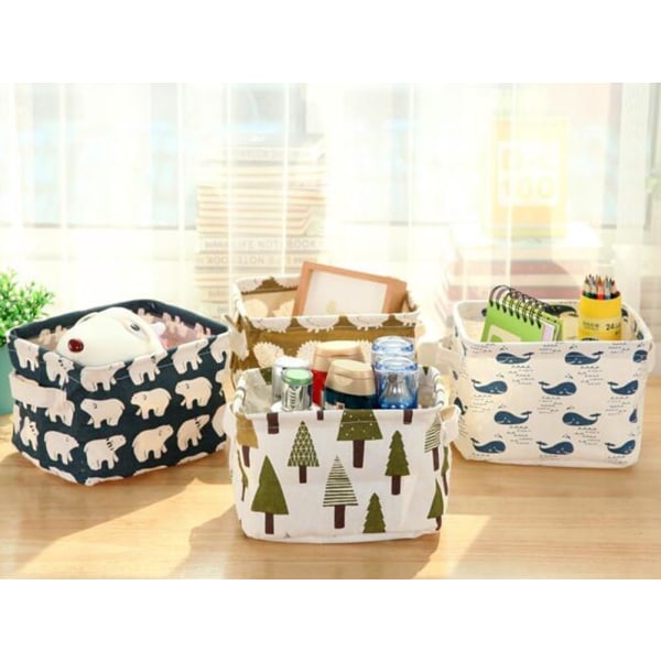 4 PCS for Laundry Organizer (Baby, Polar Bear, Hedgehog, Trees) S