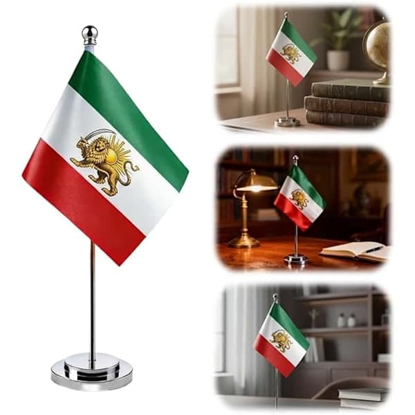 Iran flag table flag small single pole flag stand table decoration,AB