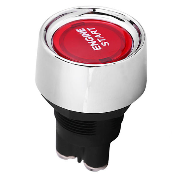 （Röd）Motorstartknapp, bilmotorstartknapp, 12V-24V 50A bil