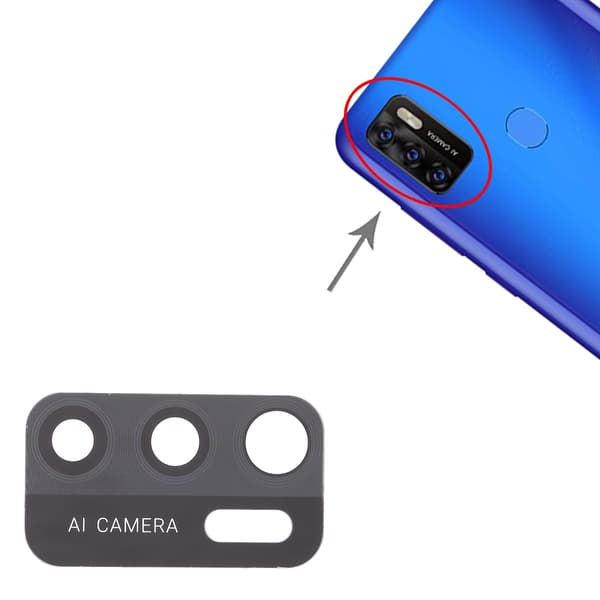 10 st Bakkameraobjektiv för Zte Blade A7s 2020 DXGHC