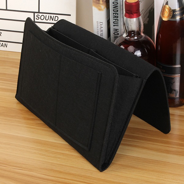 Sengside Felt Opbevaringspose Med Lommer Seng Sofa Skrivebord Hængende Organiser