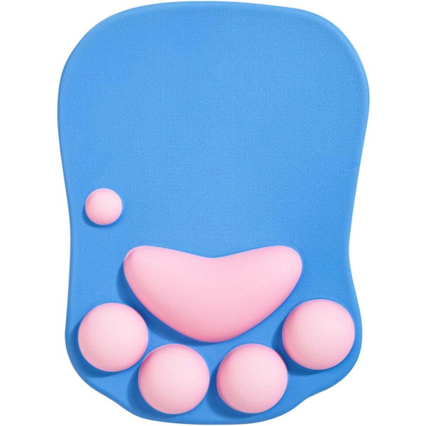 Musmatta med handledsstöd, ergonomisk musmatta, Kawaii kattmus