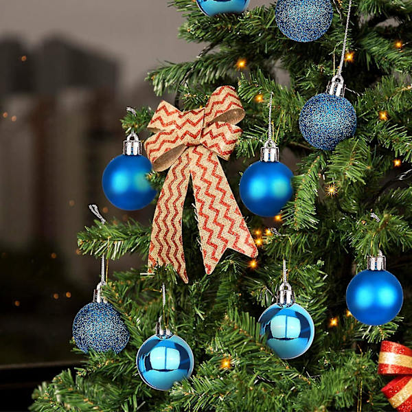 Dww-julbollar, julgranskulor Set med 24 delar DXGHC