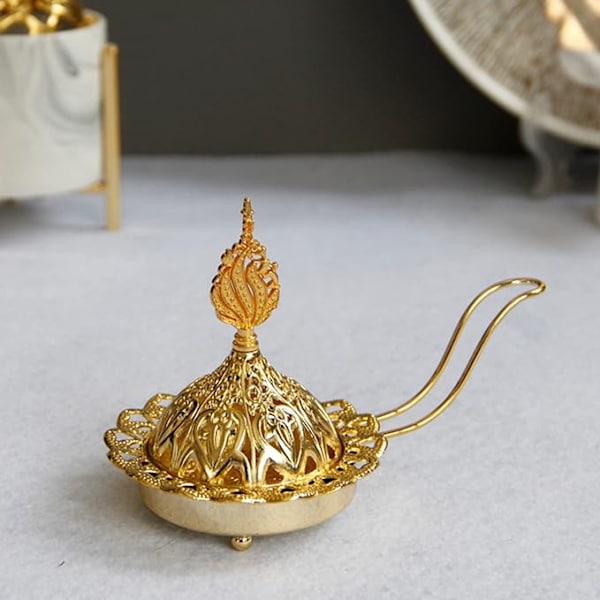 Metal Røgelsebrænder, Arabisk Røgelsebrænder, Vintage Røgelse DXGHC