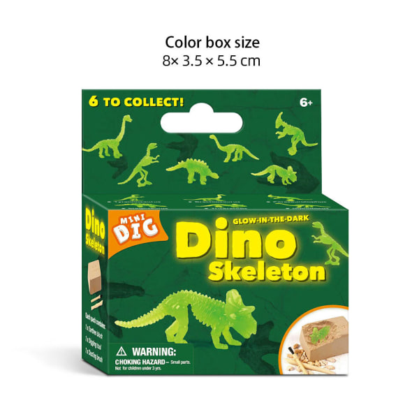 Mini dinosaur digging puzzle science board game toy Jurassic g