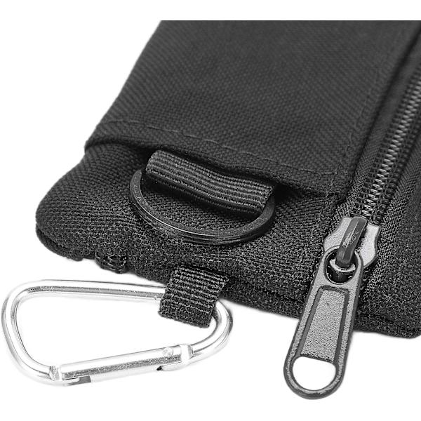 Mini-tasku, EDC-ulkoilmakohde kolikkopussi karabiinilla Mini Porta