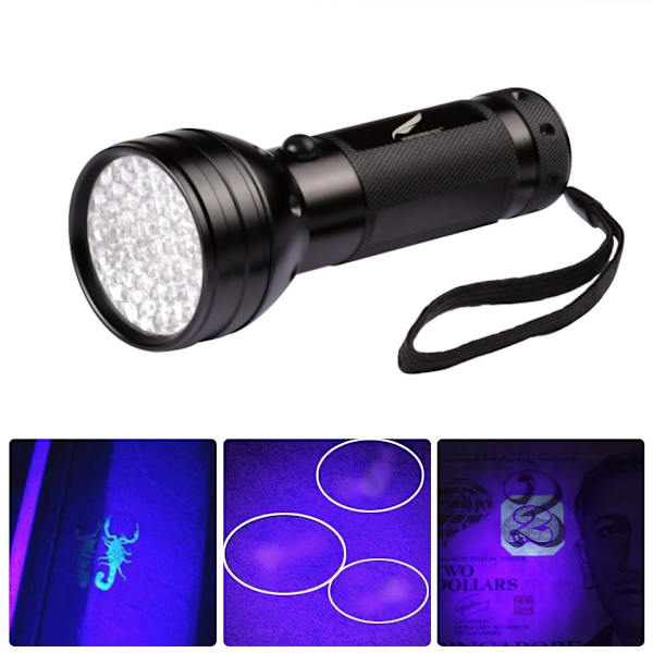 21LED UV lilla lys lommelykt skorpion lampe UV lys tørr inspeksjon