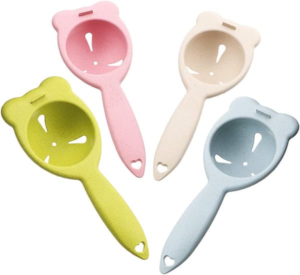 Æggeblommeprotein Separator Ske Formet Plastik Køkken Gadget (G