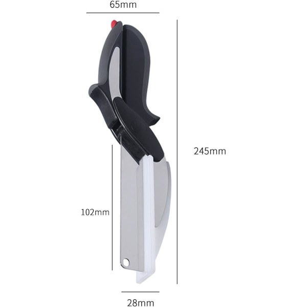 Clever Cutter, 2-i-1 Hakker og Multifunksjonell Kjøkkenutstyr