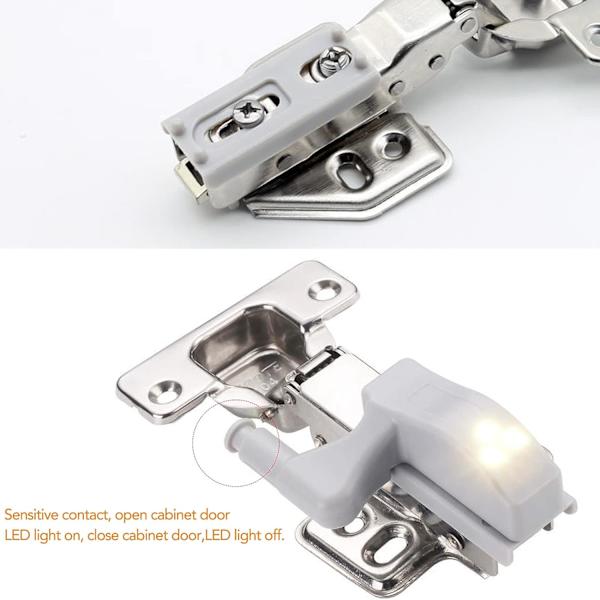 Hinge Lights Universal Skåpslampa Vit Färg 12V 23A Batteri