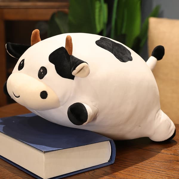 Kule Ko Plush Pute, Søt Stoffdyr, Myk Ko Klem