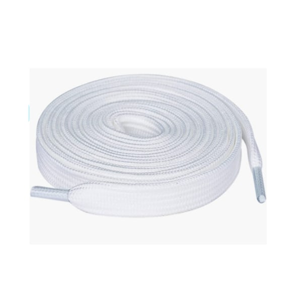 12 stk. 9 mm tykke tætte flade striber med hvid farve polyester
