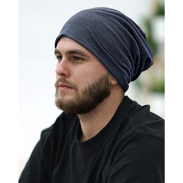 Stilful mode beanie hat i høj kvalitet strikket stof, åndbar