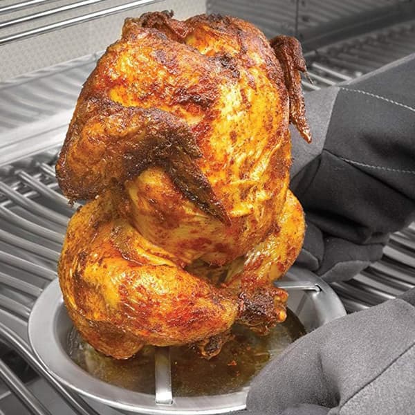 BBQ Kyllingegrill, Vertikal Foldbar Grillrist til Kylling med
