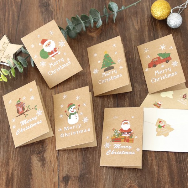 30 Pieces, Merry Christmas Cards, Christmas Cards With Envelopes