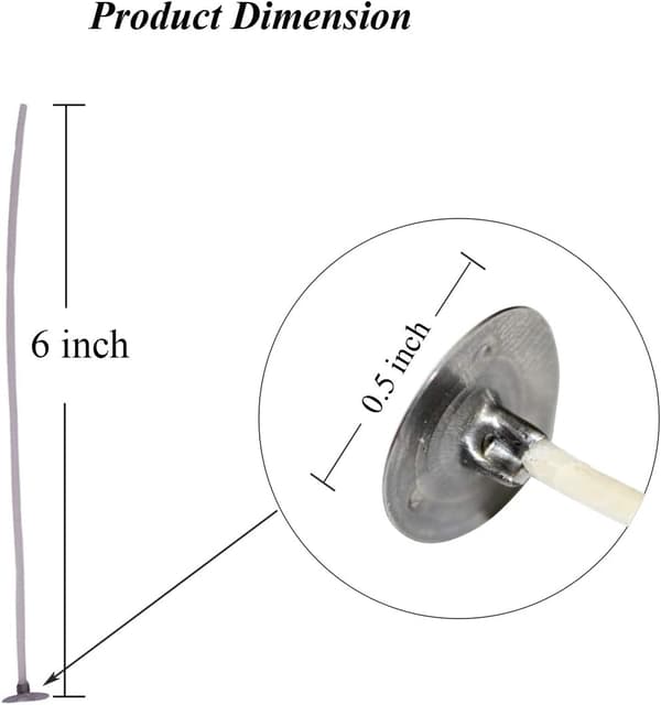 Lysvæge, 100 stk. Lysvæger til Lysfremstilling DIY, 15 cm