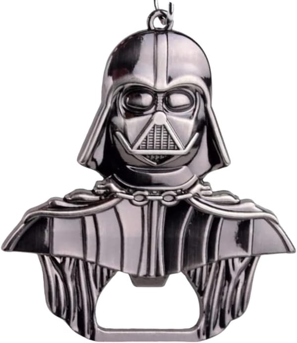 Darth Vader Flasköppnare som Nyckelring, Blank Svart, Solid Konstru